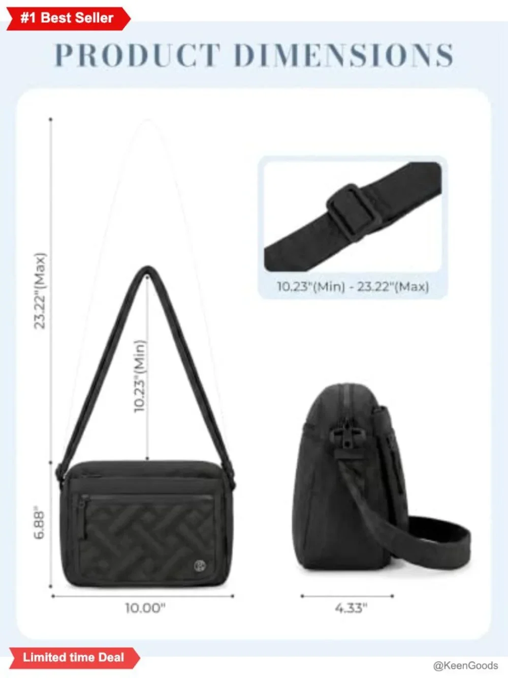 Small Quilted Nylon Crossbody Bag Lightweight Multi Pocket Puffer Purse
